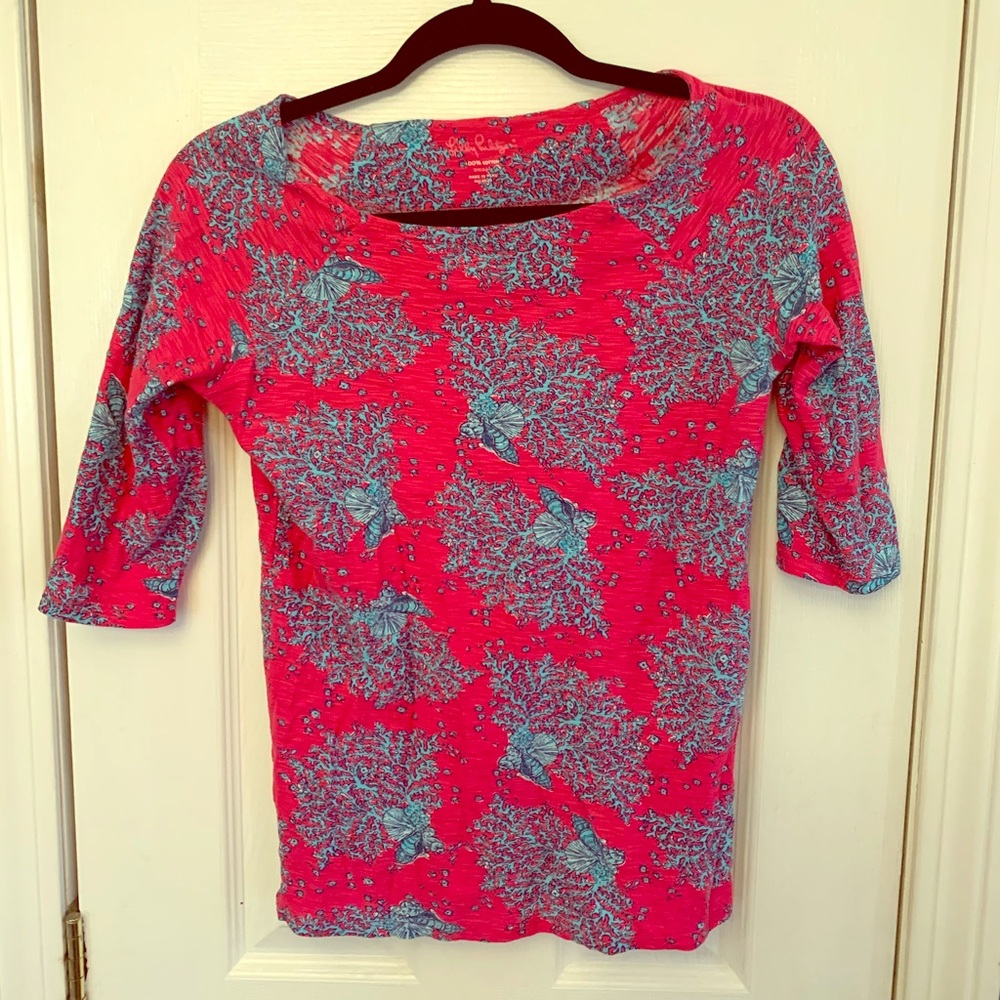 Lilly Pulitzer 1/2 Sleeve Top